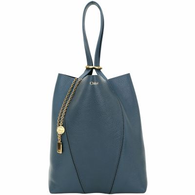 CHLOE 蔻依 Spin 中型 粒紋牛皮肩背托特包-4色可選