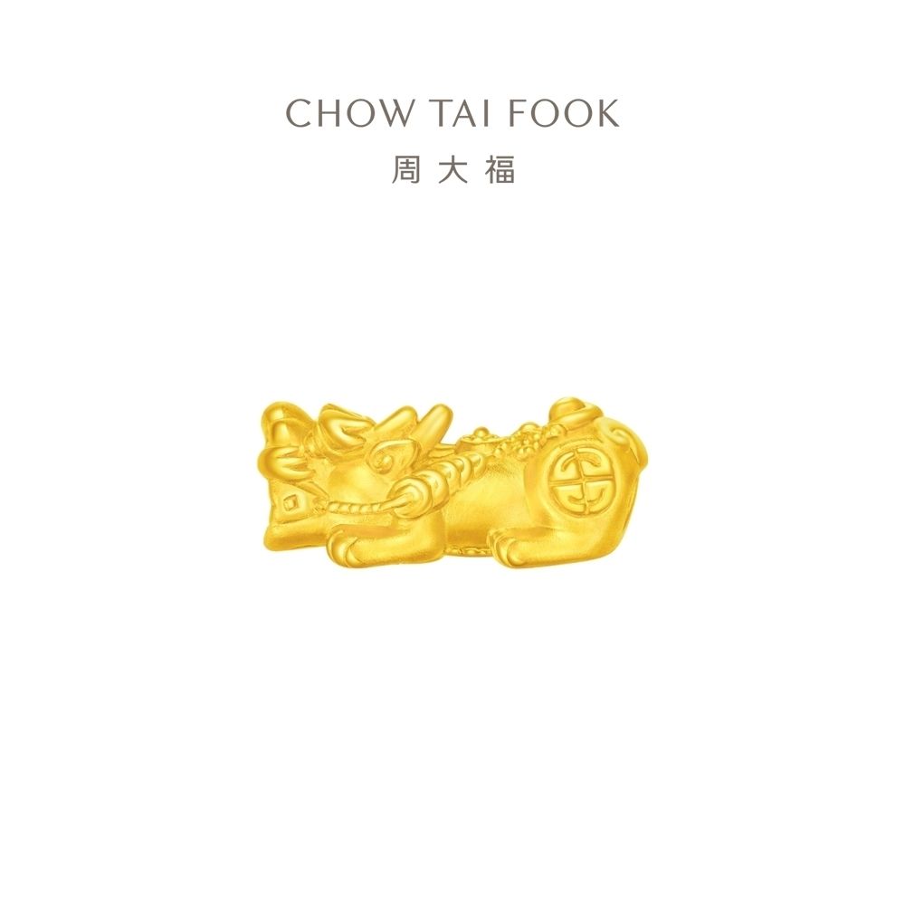 周大福 招財納福貔貅轉運珠黃金串珠