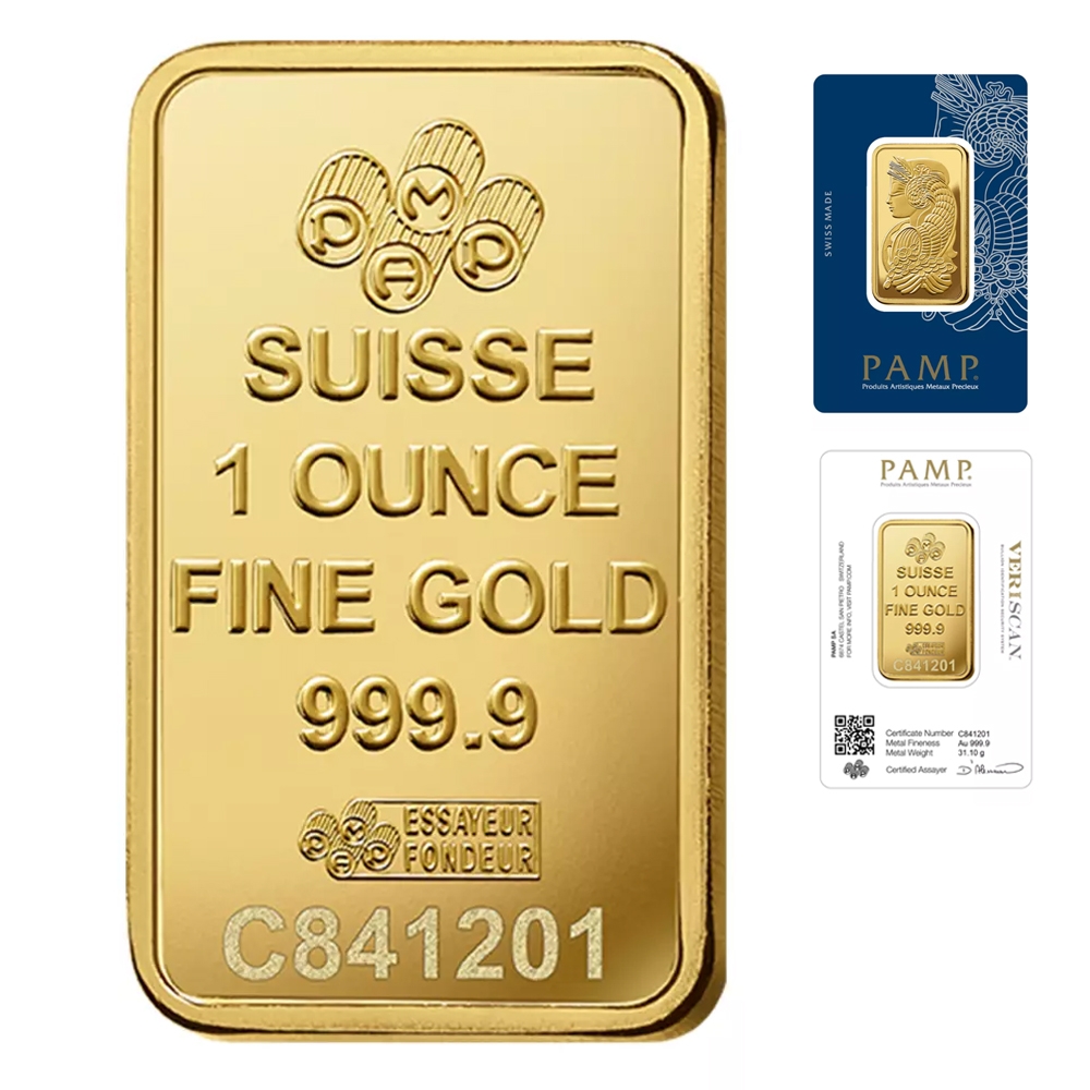 【童樂繪金飾】瑞士PAMP Veriscan 財富女神黃金金塊金條1盎司 1oz (黃金9999) | 童樂繪金飾 | Yahoo購物中心