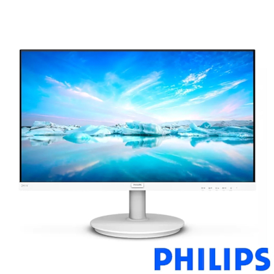 PHILIPS 飛利浦 241V8W 24型 IPS FHD 窄邊框電腦螢幕(4ms/HDMI/抗藍光/零閃屏/摩登白)