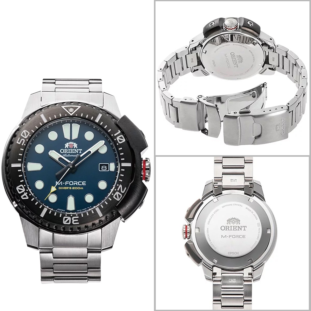 ORIENT 東方錶  M-Force 系列 200M 潛水機械腕錶-RA-AC0L07L