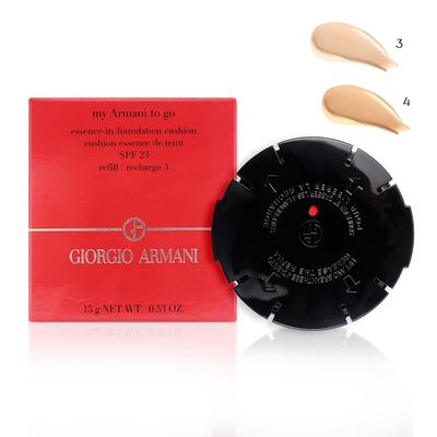 GIORGIO ARMANI亞曼尼 Giorgio Armani 亞曼尼 完美絲絨持久氣墊粉餅15g(蕊+盒)-公司貨