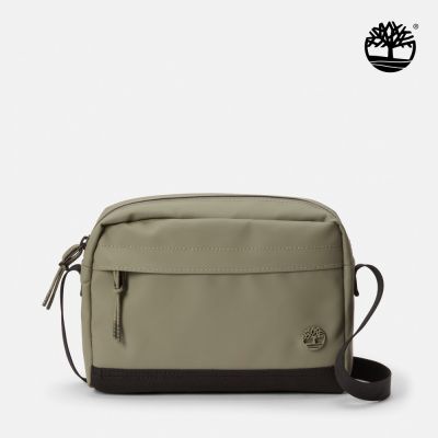 Timberland官方旗艦 中性卡其綠戶外側背小包|A278A590