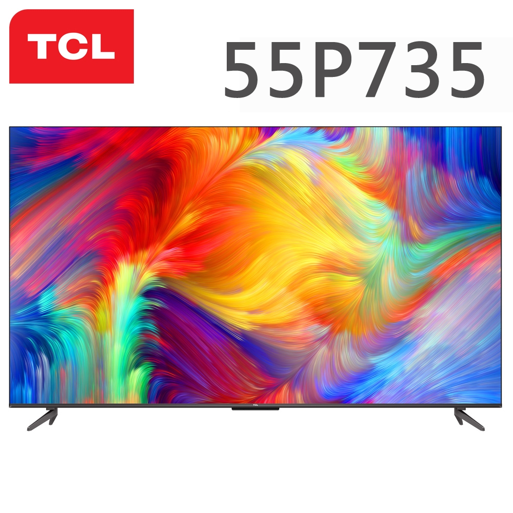 TCL 55吋4K HDR Google TV連網液晶顯示器55P735 | 電視| Yahoo