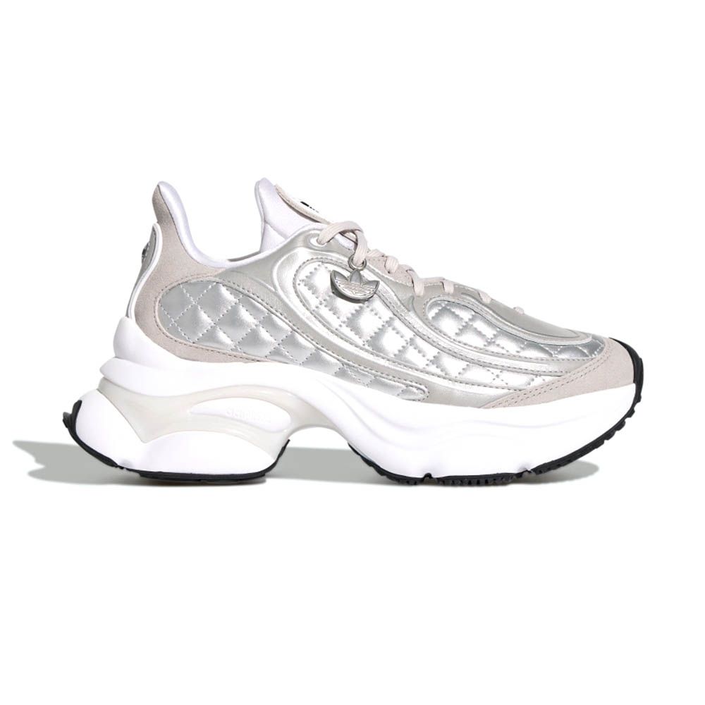 ③純銀　銀盃　48g Adidas Ozvenuz 女鞋灰白銀菱格紋小香風厚底休閒蝴蝶鞋休閒鞋KJ3971