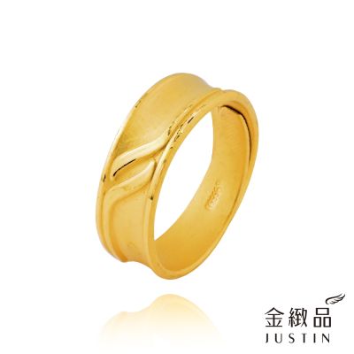 金緻品 黃金男戒指 昇躍之梯 1.51錢