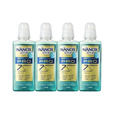 日本獅王奈米樂超濃縮抗菌洗衣精600gx4入組