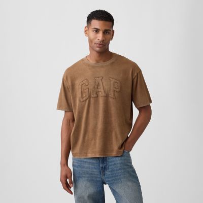 【GAP】Everyday Soft Gap Logo Boxy T恤-水牛棕/灰藍色/混合綠/柔和黑(895302)