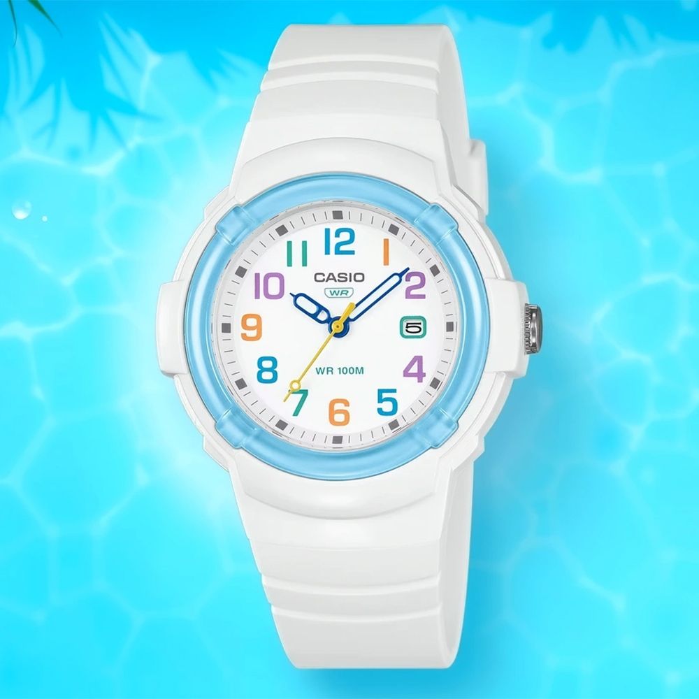 CASIO 卡西歐 繽紛糖果風 數字指針手錶 學生錶 考試錶 618質感盛典 送禮首選-水藍圈 LX-800H-7A2V