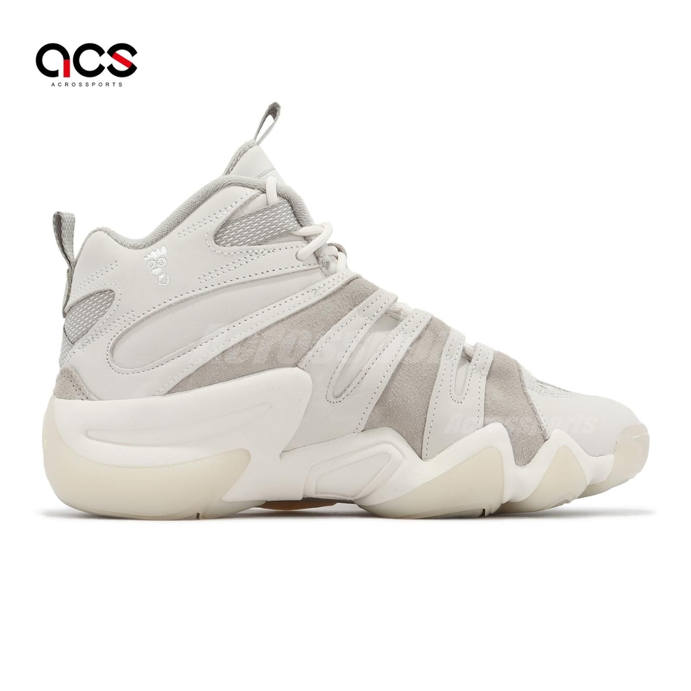 adidas 籃球鞋Crazy 8 男鞋米白Kobe 抗扭轉復刻運動鞋愛迪達IE7230