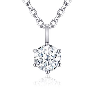 ides愛蒂思 母親節限1件  買一送一 天然鑽石1克拉D/SI1鑽石項鍊/知性六爪