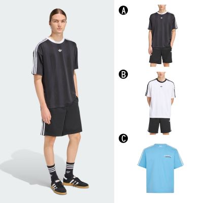 【Adidas 愛迪達】JACQUARD JERSEY 圓領短袖T恤 男女 A-KD5830 B-KD5829 C-KT6376