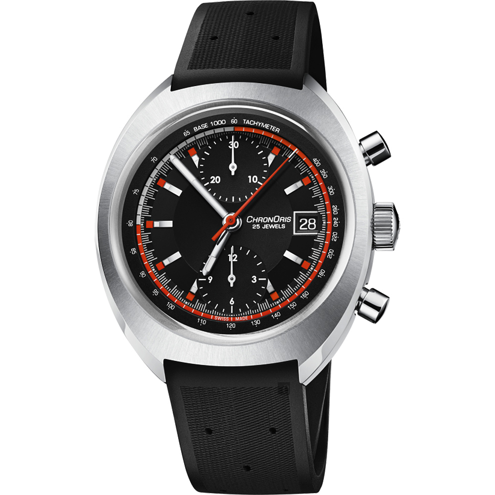 ORIS豪利時 CHRONORIS 限量賽車計時機械錶-黑/40mm 0167377394034-SetRS