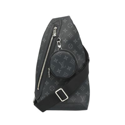 LOUIS VUITTON路易威登 Louis Vuitton LV路易威登 Avenue MM 棋盤格斜背胸口包(M45302-黑灰)