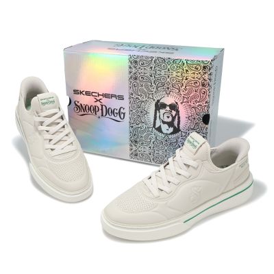 Skechers x SNOOP DOGG 休閒鞋Snoop One-Next Episode 男鞋聯名米白