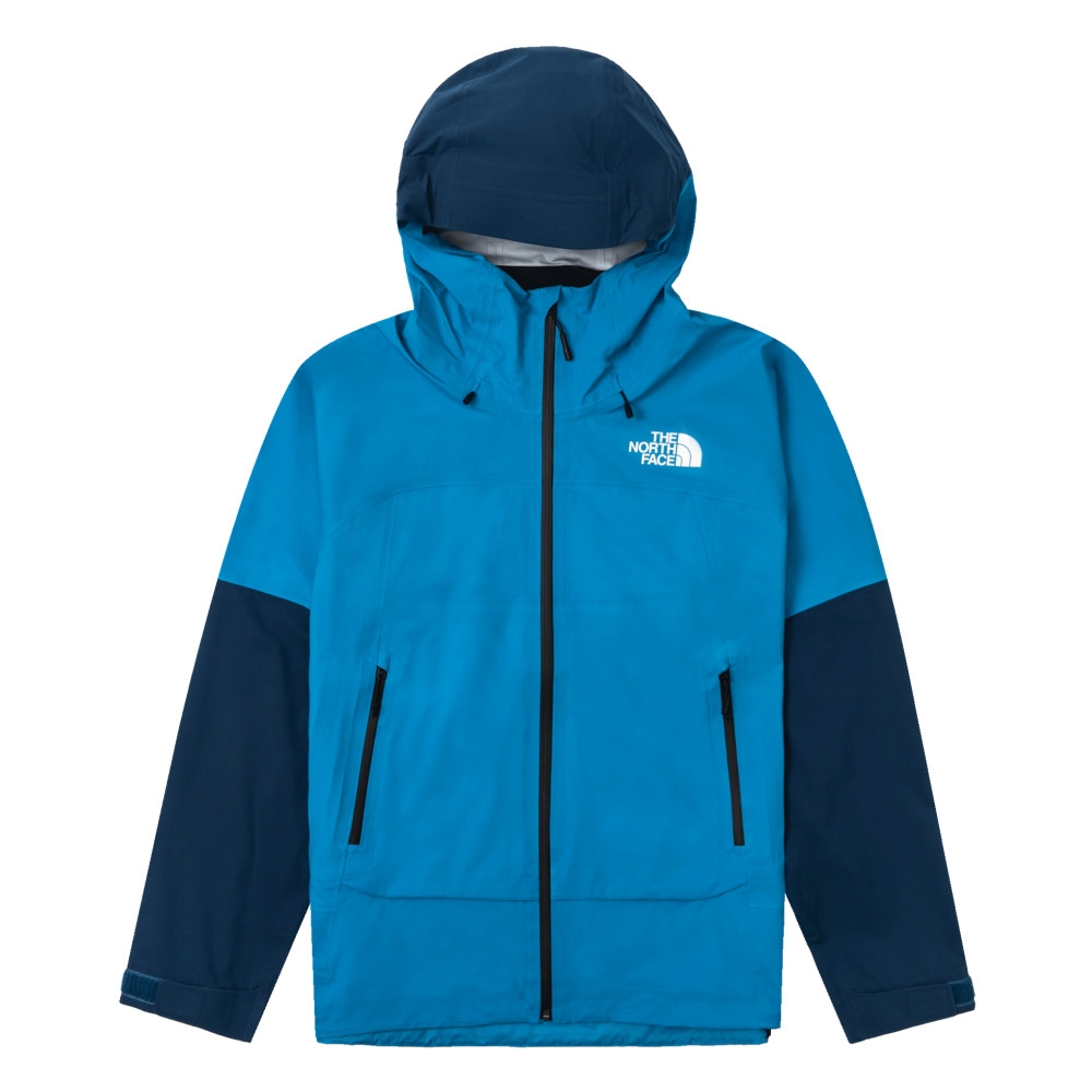 The North Face 官方旗艦】北面男款藍色防水透氣可調節可打包連帽