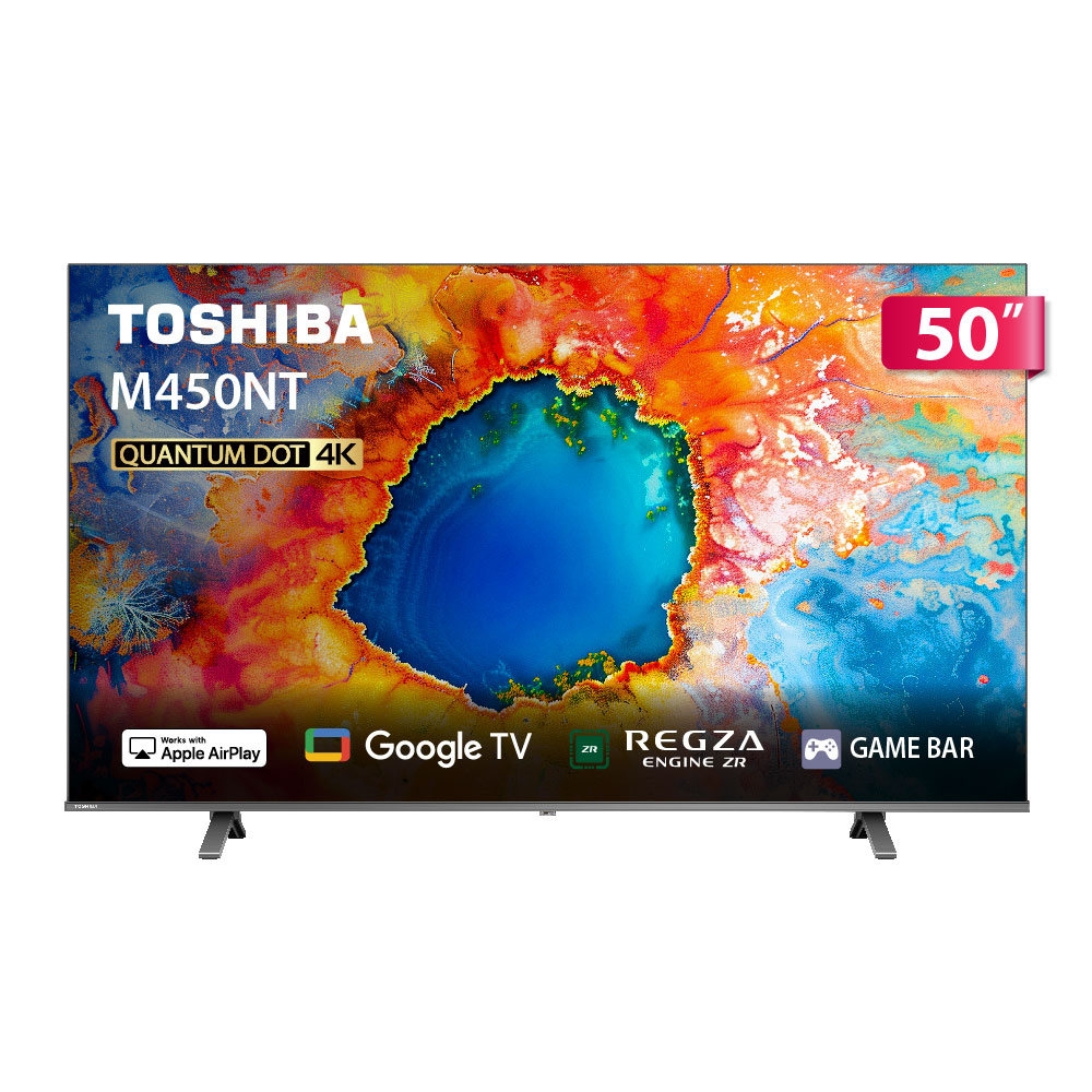 TOSHIBA東芝REGZA 50型4K QLED Google TV液晶顯示器50M450NT | 電視