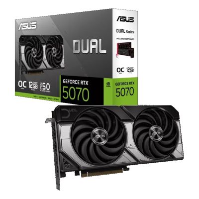 華碩 DUAL-RTX5070-O12G (std:2572MHz/雙風扇/註冊四年保/24.9cm)
