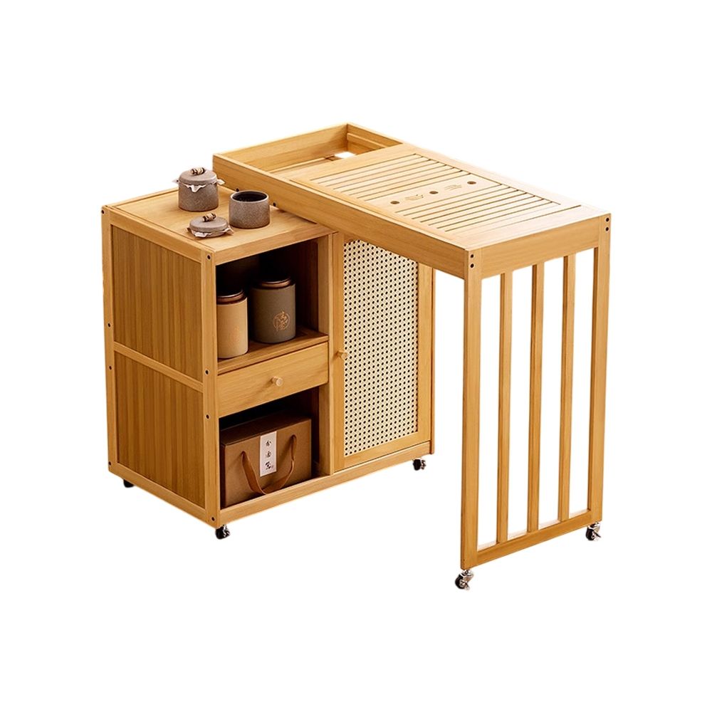 Happylife 楠竹中式多功能茶台Y12422 | 茶几寬81~120cm | Yahoo購物中心
