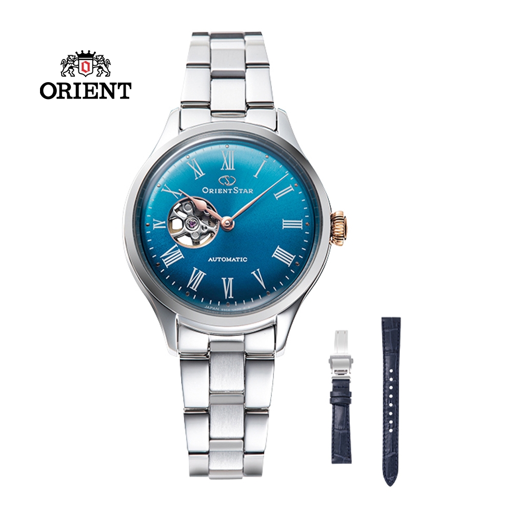 ORIENT STAR 東方之星 CLASSIC 系列 經典鏤空機械錶 全球限量款 藍色 RE-ND0019L -30.5mm