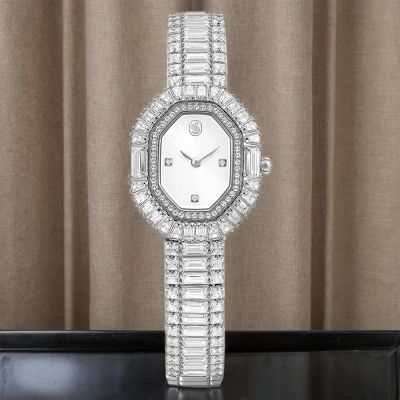 SWAROVSKI 施華洛世奇 Matrix 方形切割水晶八角手鐲式手錶 女錶 寵愛媽媽 送禮推薦-30x25mm 5724516