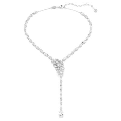 SWAROVSKI 施華洛世奇 Vienna Y字形天鵝羽毛鋯石項鍊 周年慶獻禮 送禮推薦 5749265