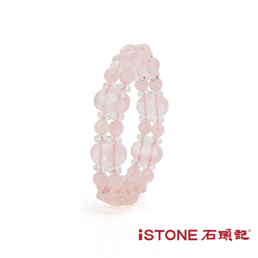 石頭記 粉晶板型手鍊-心動玫瑰