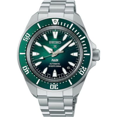 SEIKO 精工 Prospex 系列 PADI時尚海洋 200米潛水機械錶-綠面-男錶(SRPL53K1)41.7mm SK008