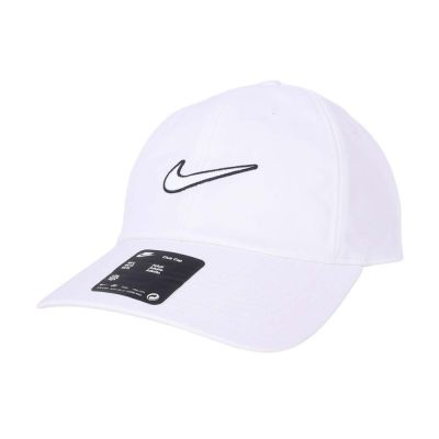 NIKE 運動帽-防曬 遮陽 鴨舌帽 帽子 FB5369-100 白黑