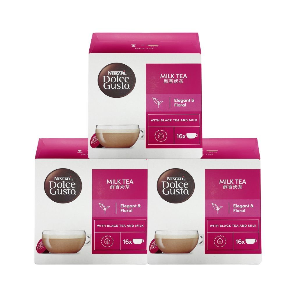 NESCAFE雀巢咖啡 Dolce Gusto 醇香奶茶膠囊16顆X3盒