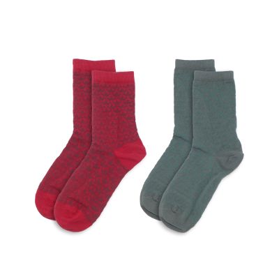 adidas 休閒襪 Mono Crew Socks 紅 綠 中筒 長襪 襪子 滿版印花 愛迪達 2雙入 IX7636