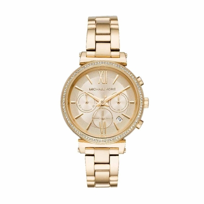 Michael Kors 邂逅日內瓦晶鑽時尚腕錶-MK6559-38mm