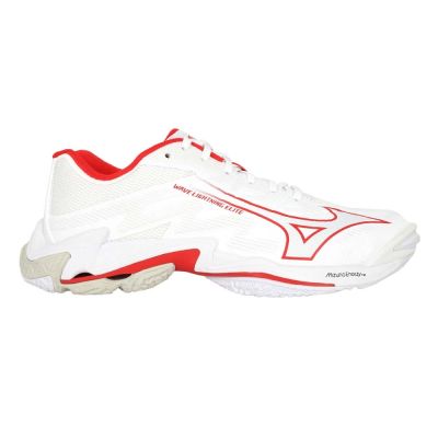 MIZUNO WAVE LIGHTNING ELITE 男排球鞋-運動 V1GA260054 白紅