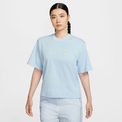 NIKE 短袖上衣 女 寬鬆版型 AS W NSW SS TEE BOXY BSB GCEL 藍 II0446-441