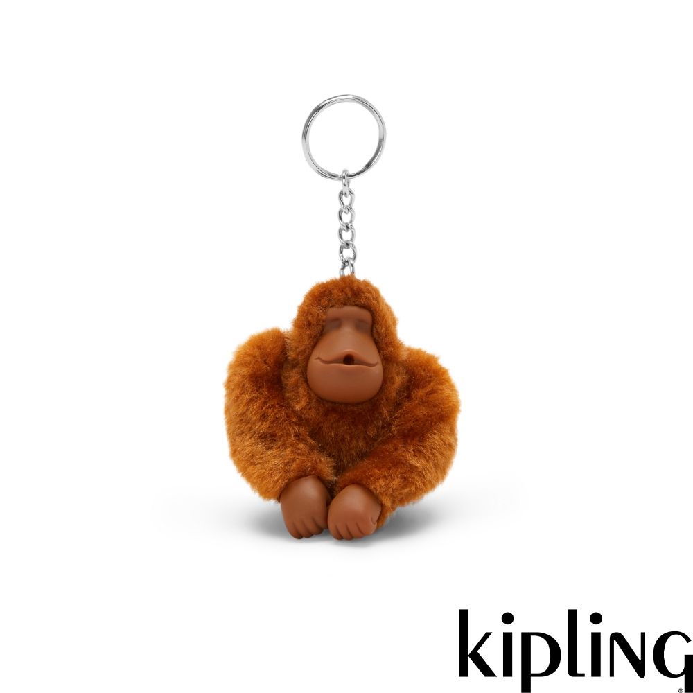 Kipling 暖駝棕小猴子吊飾-MONKEYCLIP M