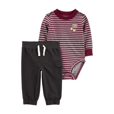 【Carter’s官方授權】 深紅甜蜜心情套裝2件組套裝(6M-24M,61cm~86cm)