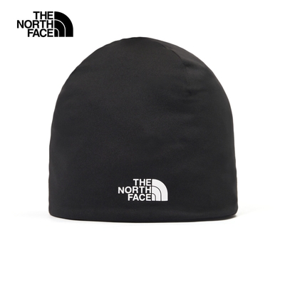 【The North Face 官方旗艦】 北面男女款黑色吸濕排汗舒適毛帽｜888AJK3