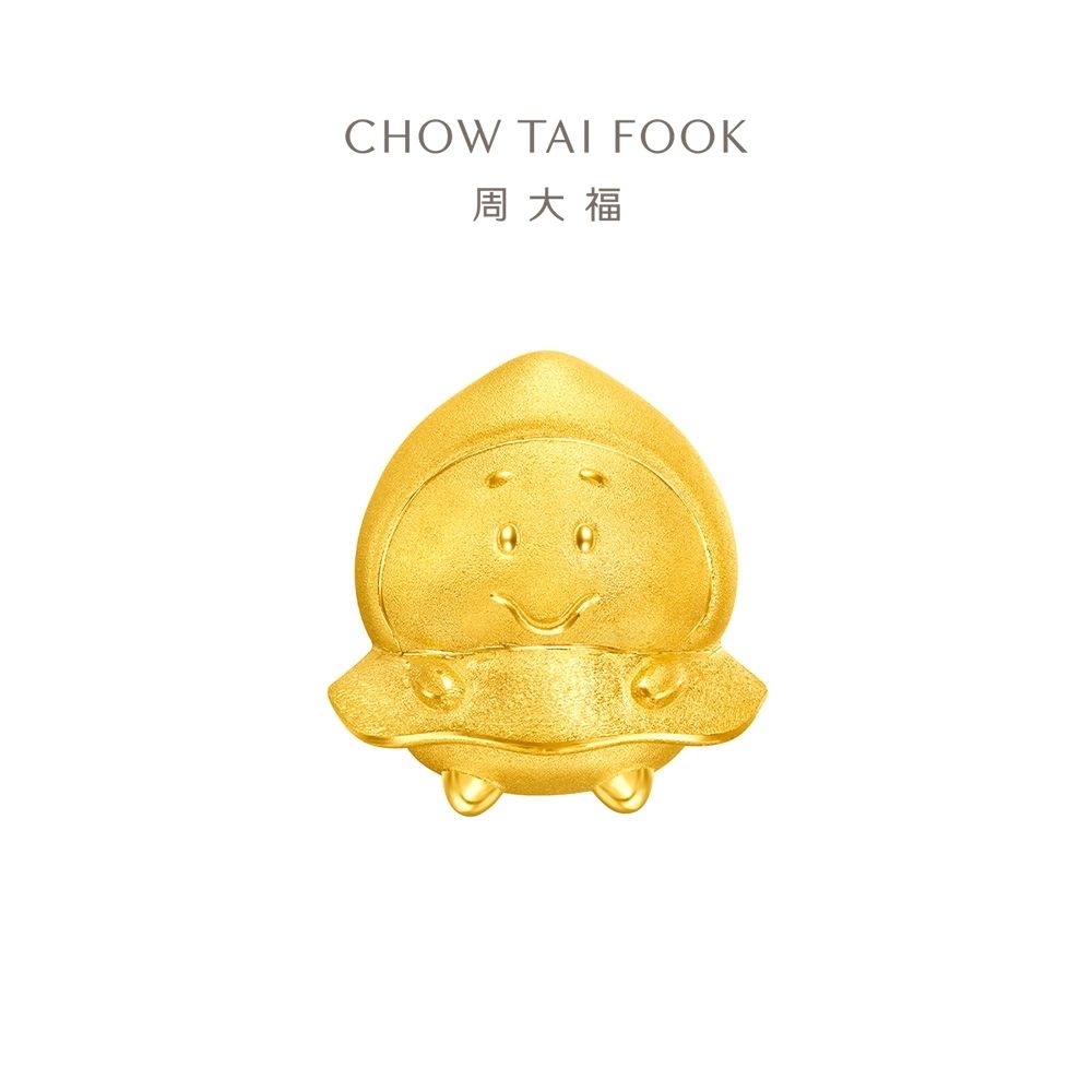 周大福 迪士尼 Ufufy系列Q版牡蠣寶寶轉運珠黃金串珠