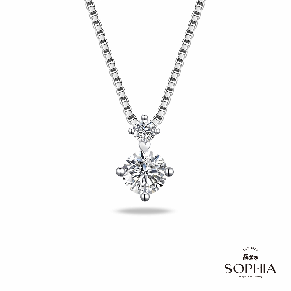 SOPHIA 蘇菲亞珠寶 - 初見 30分 GIA G/SI2 PT950鉑金 鑽石項墜