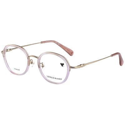 LONGCHAMP 純鈦 光學眼鏡(透明色配金色)LO2535LBJ