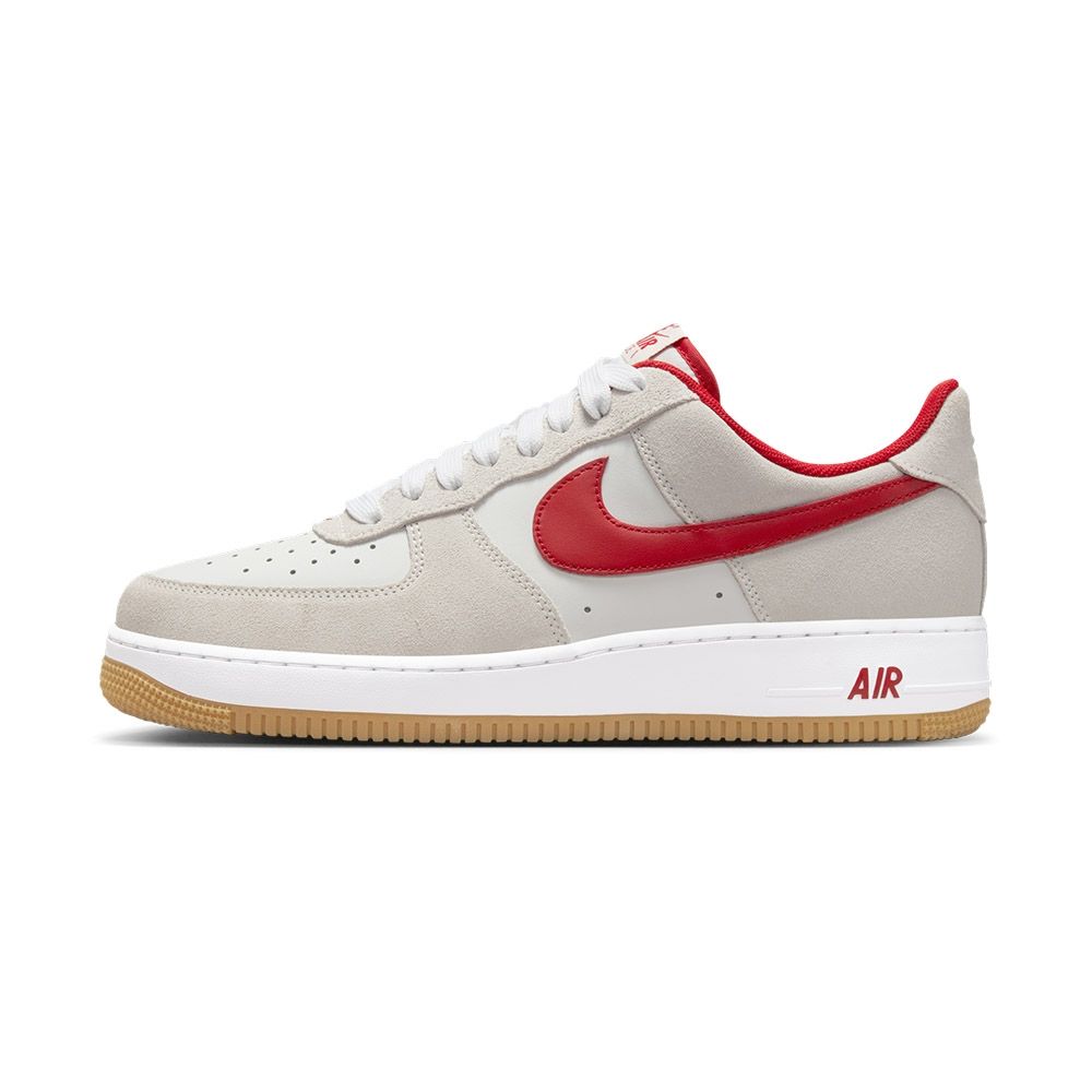 NIKE AIR FORCE 1 07 LV8 男鞋 休閒鞋 運動鞋 復古 舒適 米灰紅-IB6388101