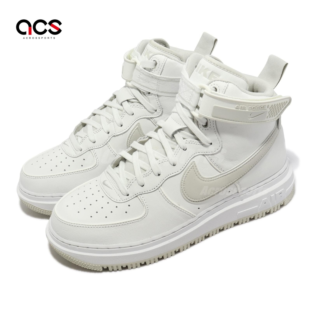 Nike 休閒鞋Air Force 1 Boot 男鞋白米白高筒魔鬼氈AF1 經典中底 Nike 休閒鞋Air Force 1 Boot 男鞋白米白高筒魔鬼氈AF1 經典中底