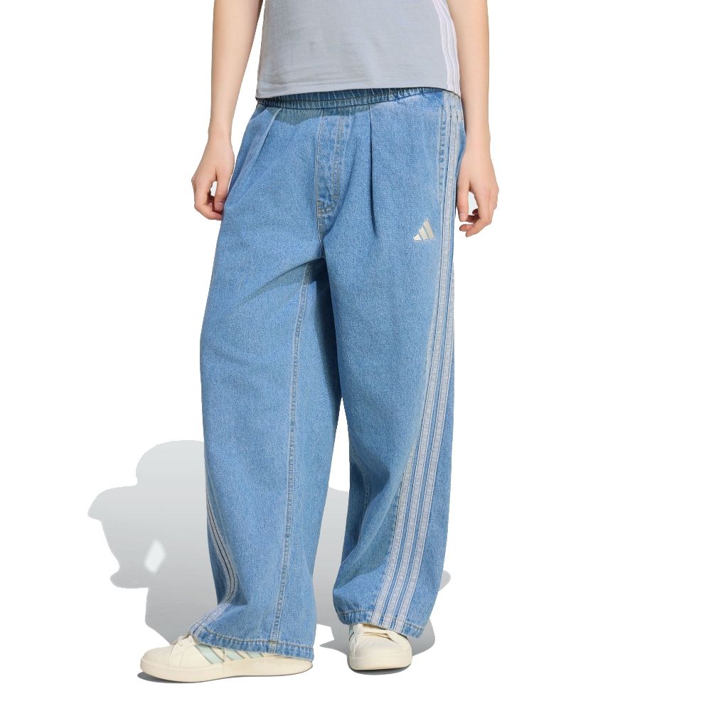 【Adidas 愛迪達】STA DNM REG PNT 休閒 丹寧長褲 牛仔褲 運動七分褲 男女 A-KV8336 B-KV0619 精選五款 (B 女款-KV0619)
