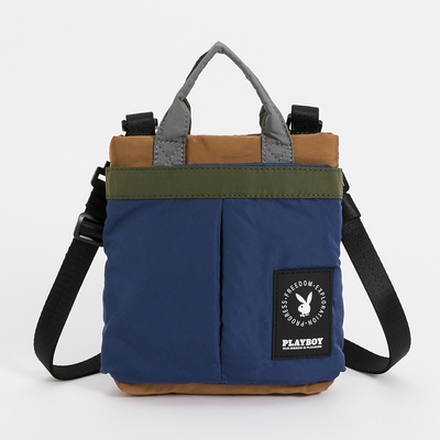 PLAYBOY - 迷你小提袋可斜背 Friends系列 - 藍色