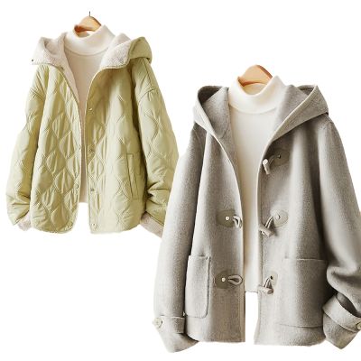 初色 簡約保暖防寒長袖寬鬆毛呢外套女外套-8款任選-38660(M-2XL可選)