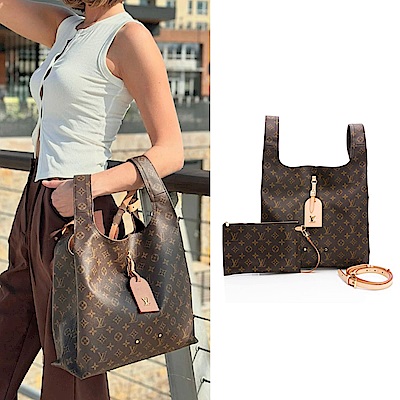 LOUIS VUITTON路易威登 LOUIS VUITTON 路易威登 Atlantis GM購物袋型手提/肩背包(Monogram 帆布)