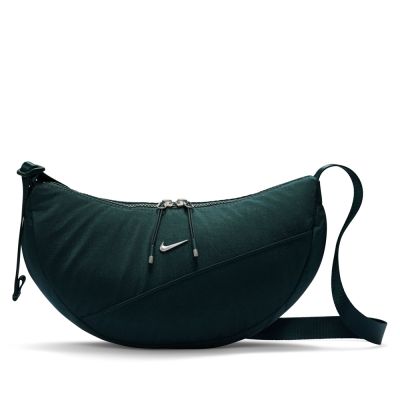 NIKE 斜背包 小包 運動包 半月包 NK AURA CRESCENT CROSSBODY 綠 HQ4370-390