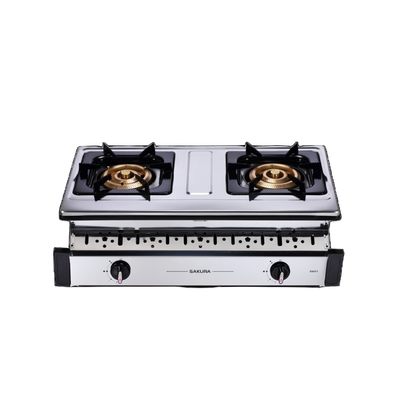 SAKURA櫻花牌 (全省安裝)櫻花雙口嵌入爐(與G-6611S同款)瓦斯爐桶裝瓦斯G6611SL