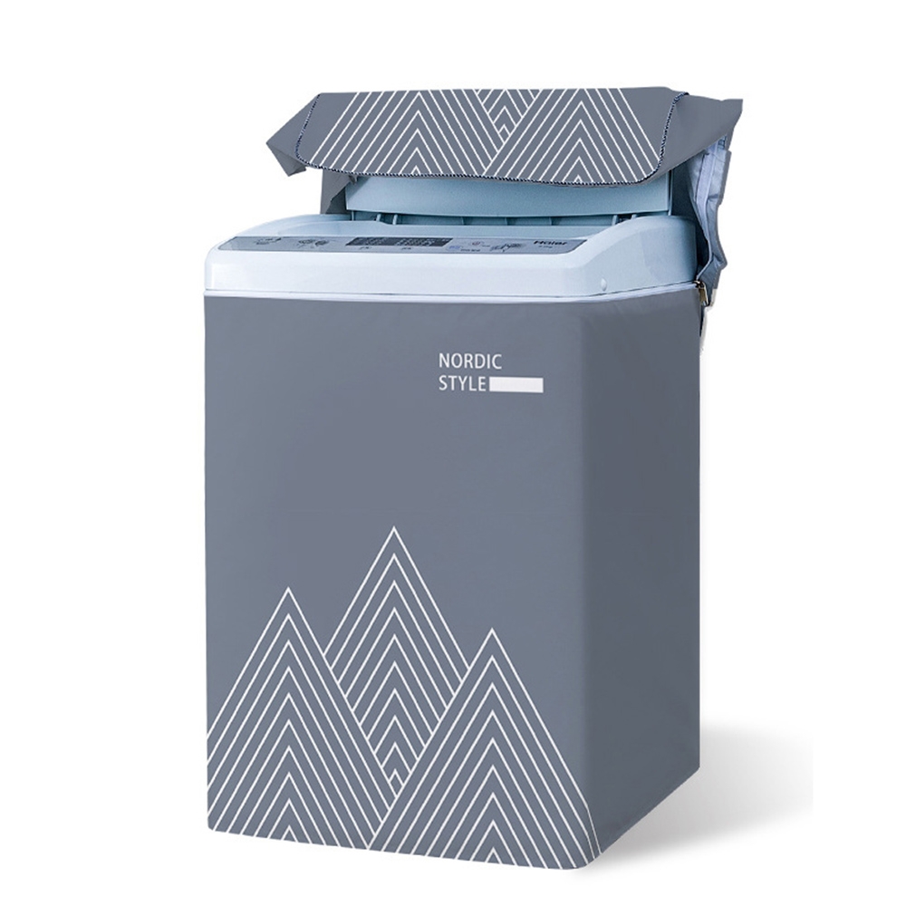 直立式洗衣機套(加大款) 防潑水/防曬/防塵罩上開式洗衣機罩加厚塗銀