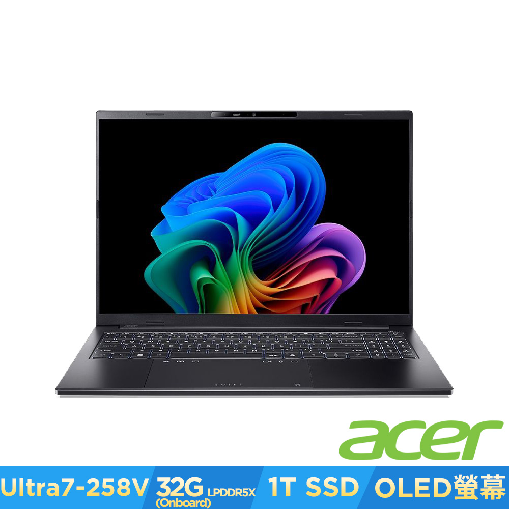 Acer 宏碁 Swift Go AI SFG16-74-79T3 16吋OLED AI輕薄筆電(CU7-258V/32GB/1TB/Win11)